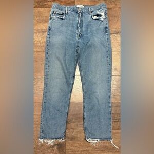 Agolde Nico High-Rise Slim Organic Cotton/Lyocell Blend Jeans Size 29